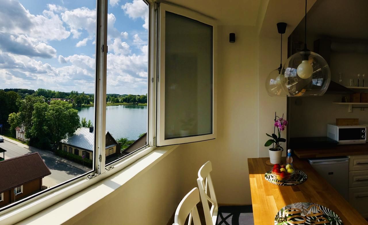 Апартаменты Cozy apartment with lake view Тракай